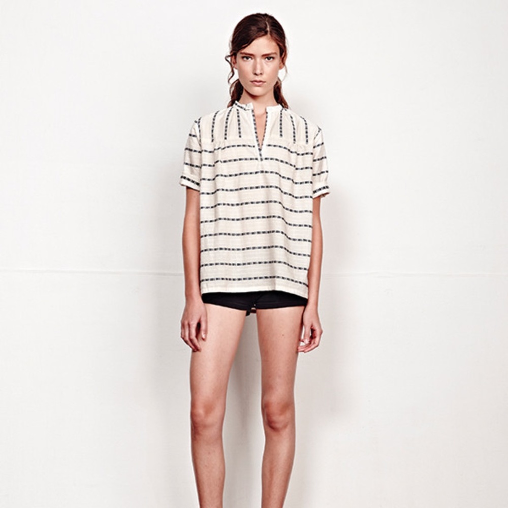 Ace + Jig Saltspring Top in Rosette
